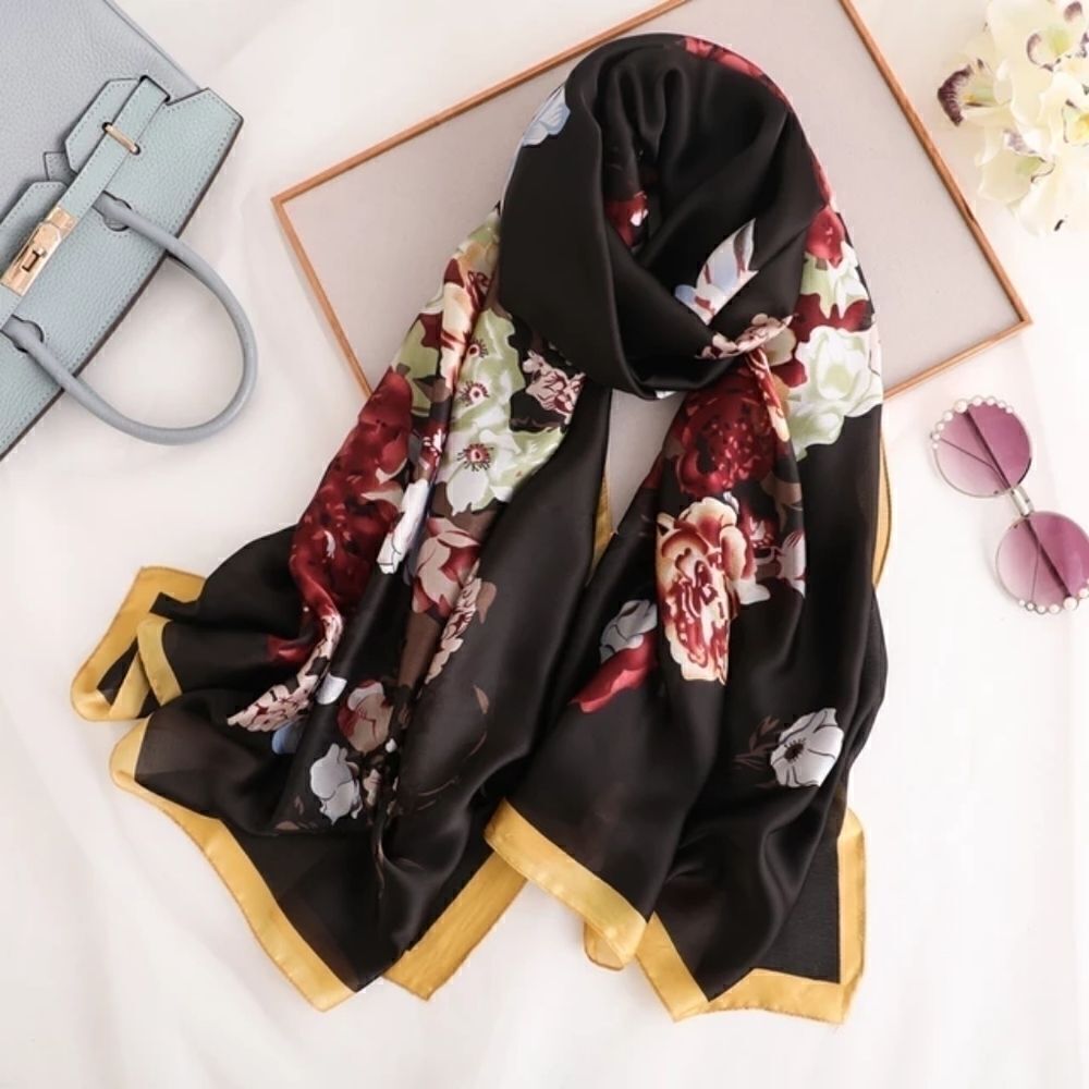 Miss Zoey - Black Women Long Scarf/Shawl Body Wrap